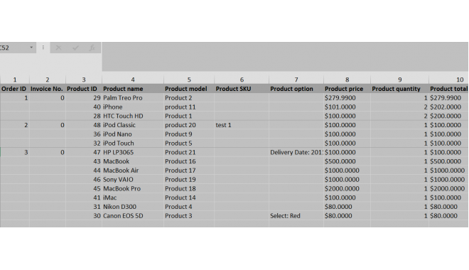 Export - Orders To Excel for OpenCart